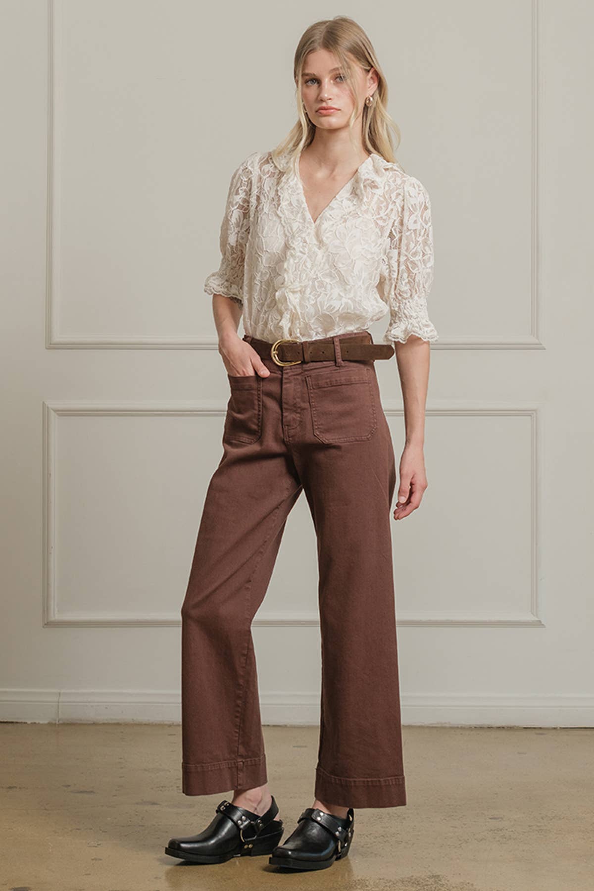High Waist Wide Leg Pant