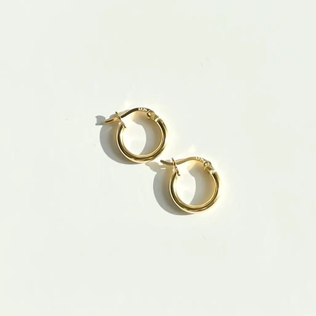 Gold Sterling Everyday Hoop