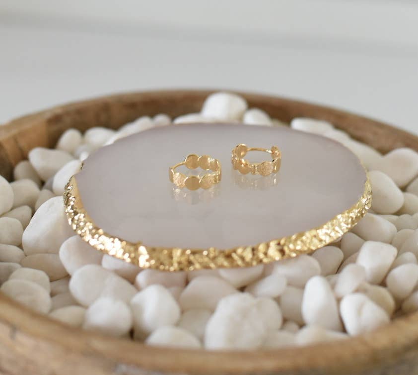 Grace Hoops-18k Gold Plated