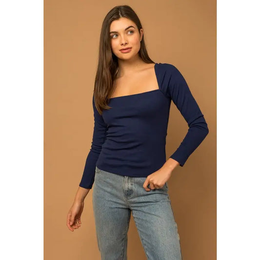 Dilly Deep Neck Top