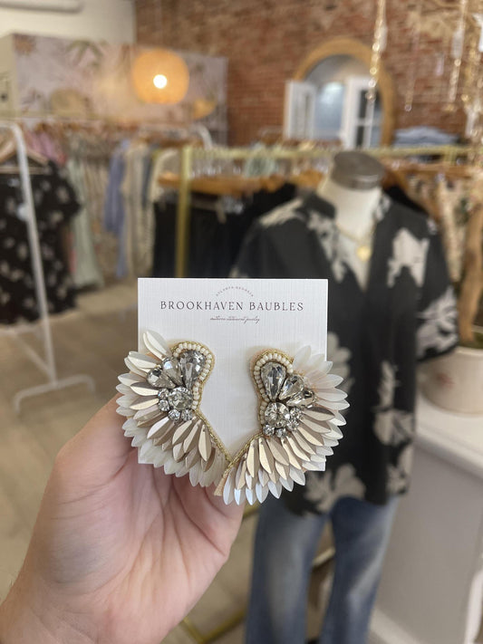 Winged Statement Earrings