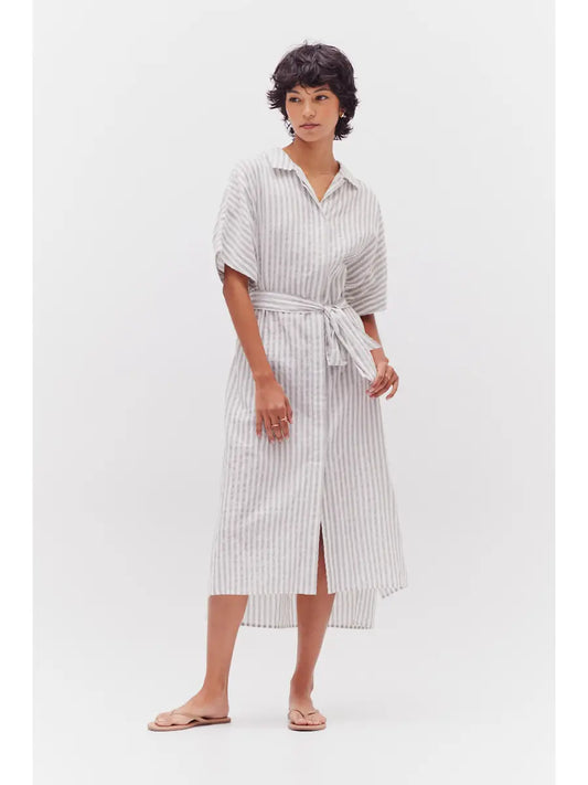 Bella Button Down Stripe Dress