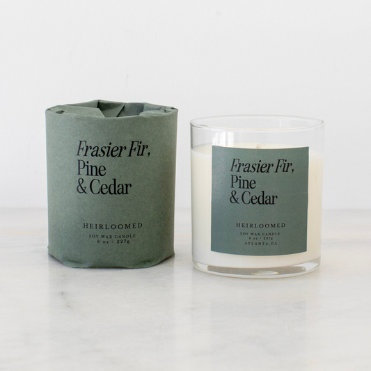 Heirloom Candle - Frasier Fir, Pine & Cedar