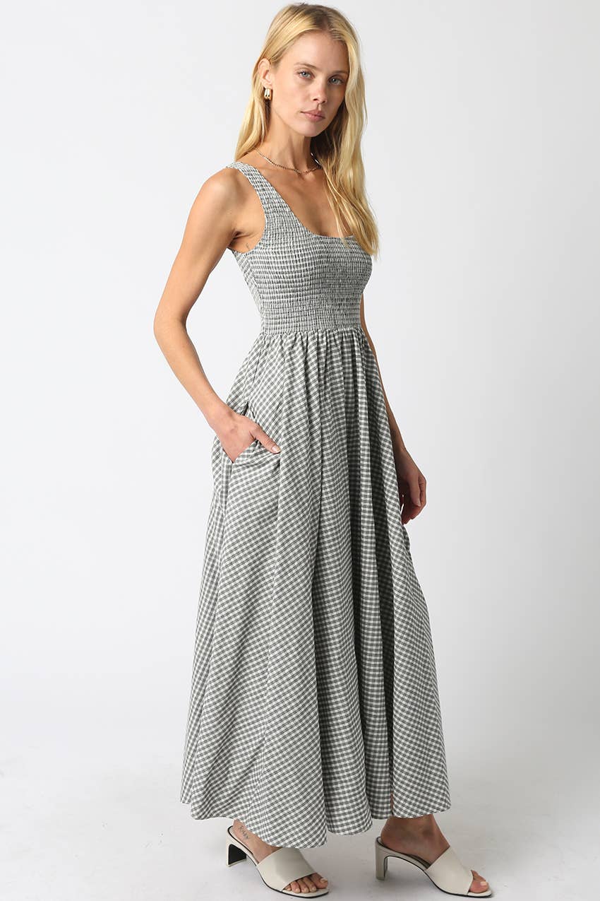 Gingham Maxi Dress