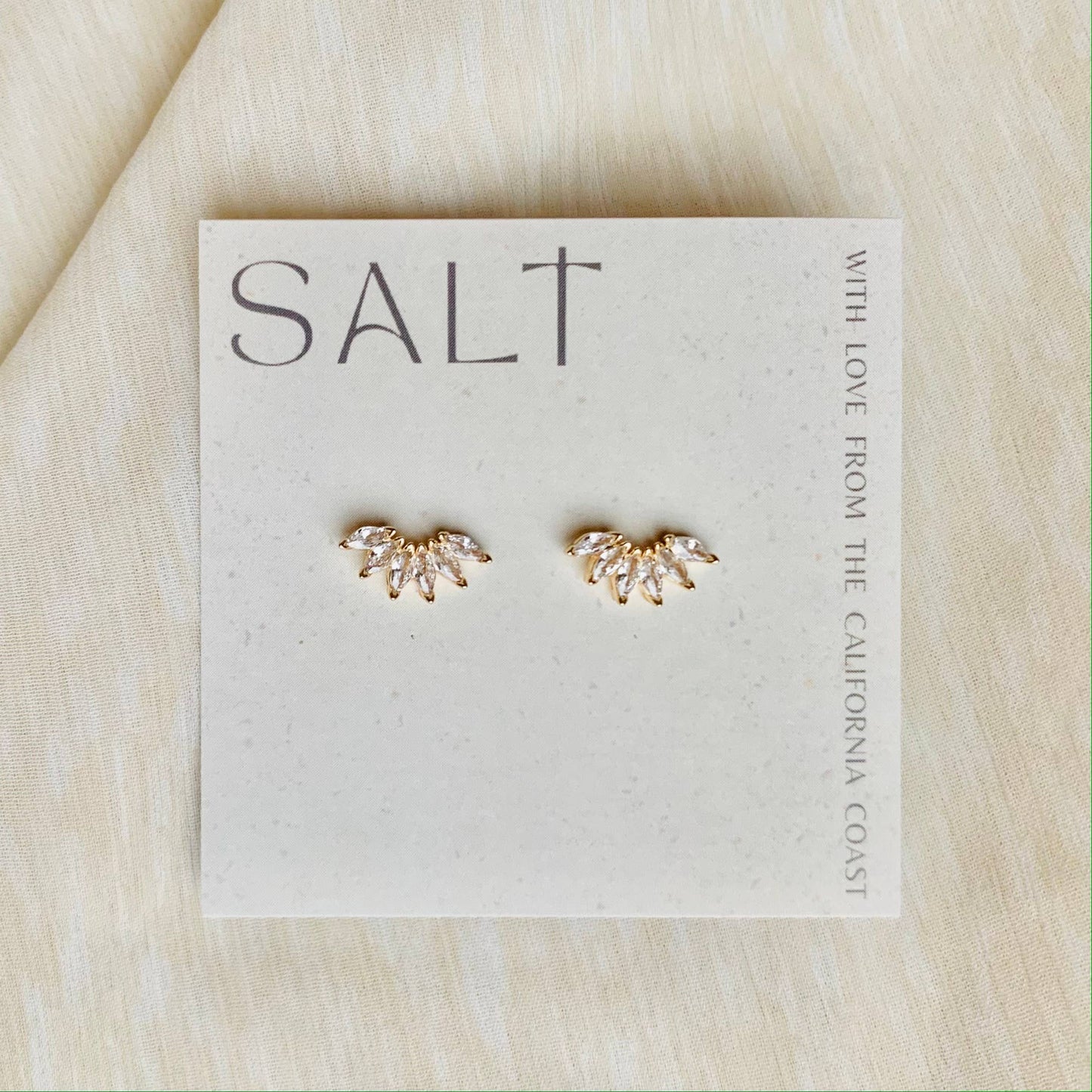Fan Girl Studs: 18k Gold