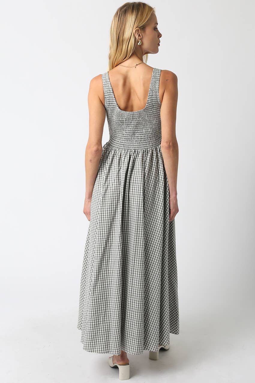 Gingham Maxi Dress