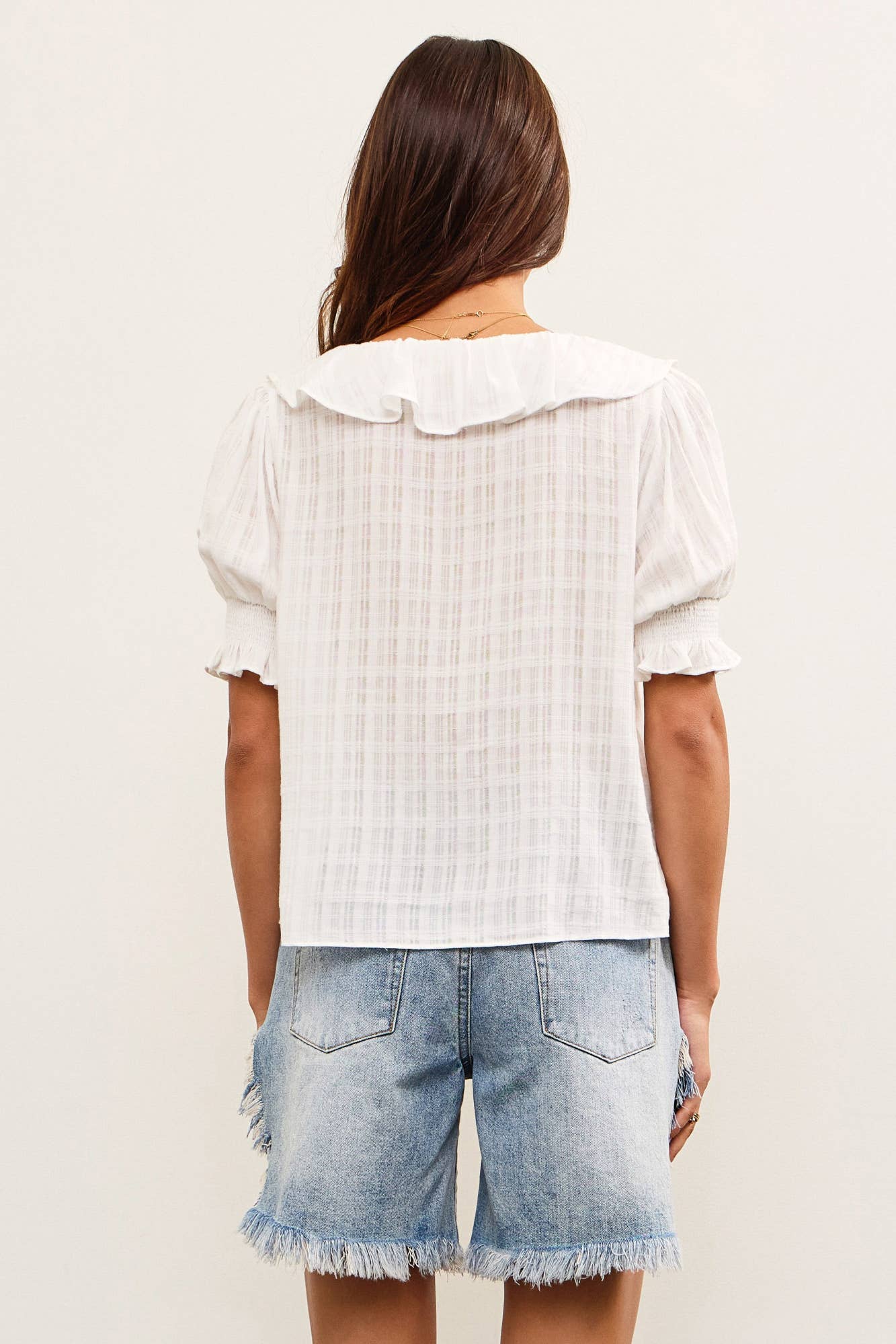 Cotton Ruffled Blouse