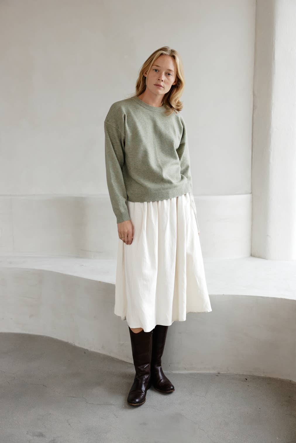 The Sutton Sweater - Sage