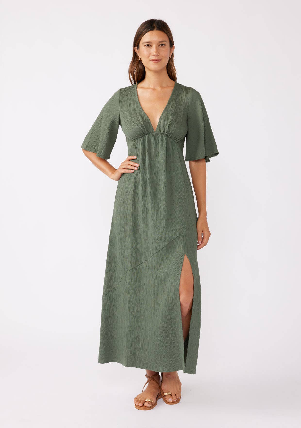 Empire Maxi Dress - Olive