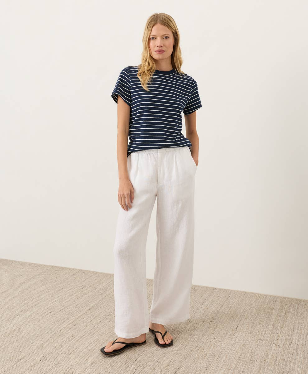 Linen Trouser Pant- White