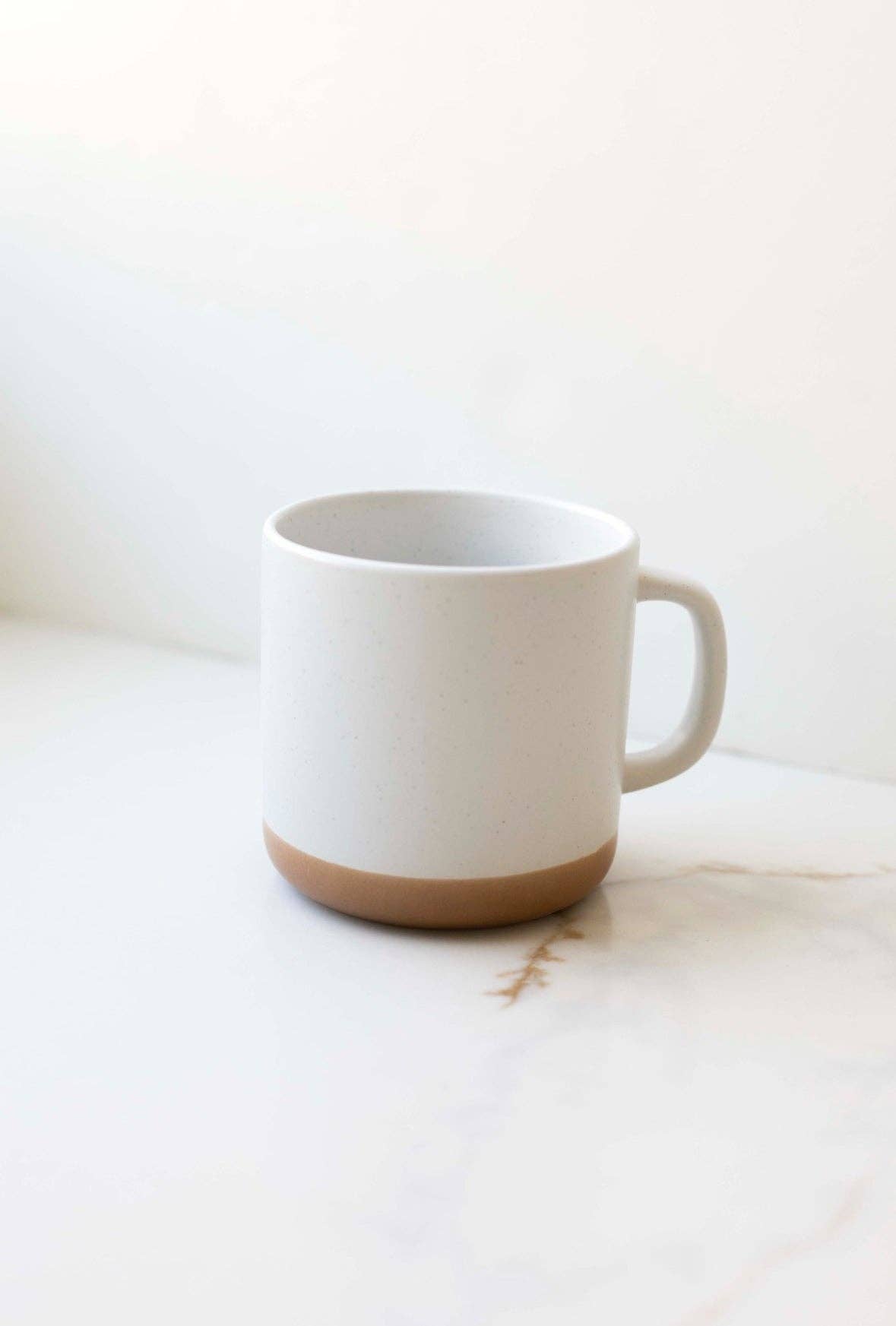 White Speckled Ceramic Mug
