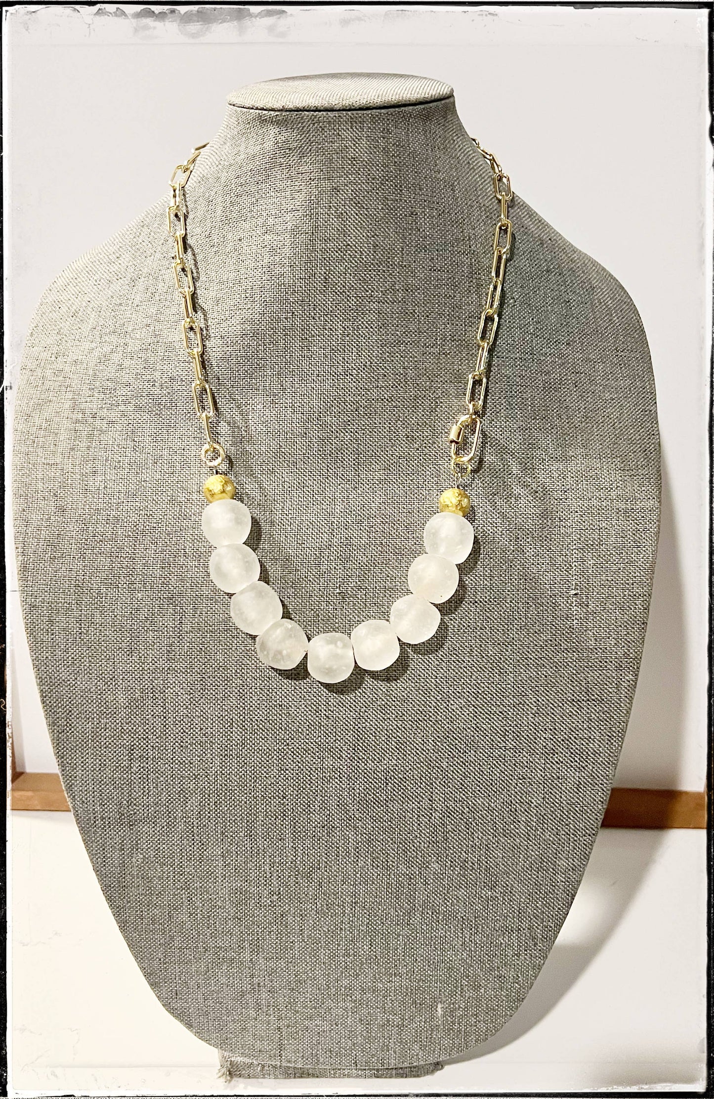 Paperclip Bead Necklace