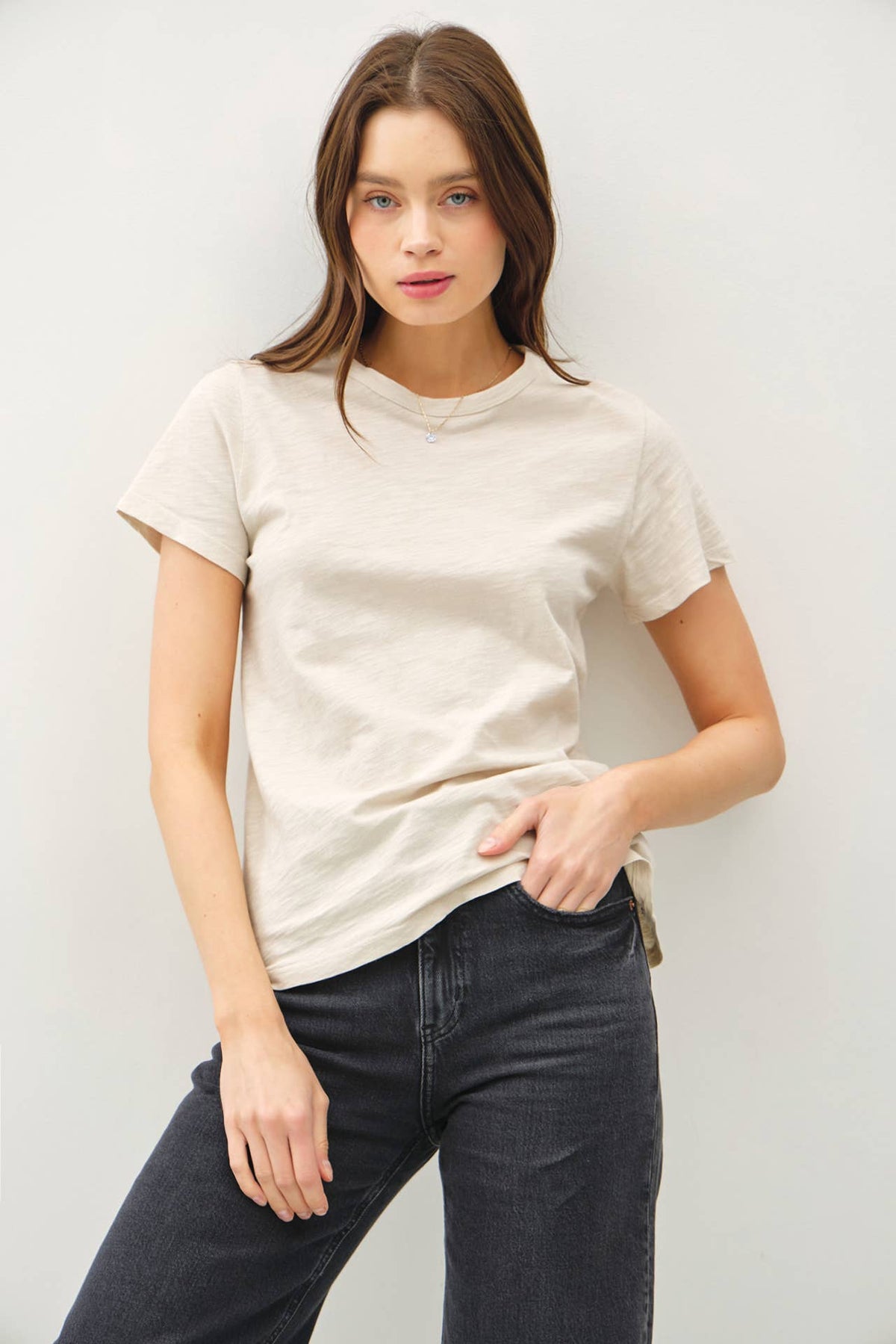 Cotton Tee / Stone