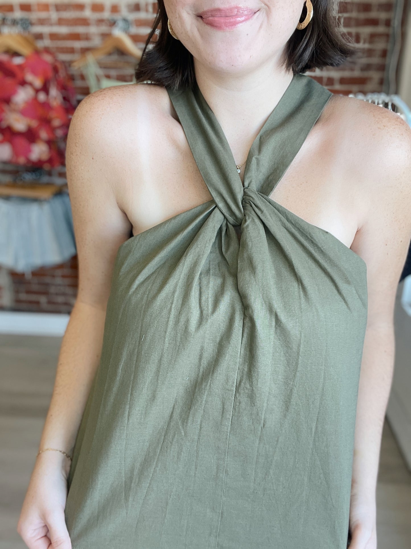 Lucinda Linen Halter Top