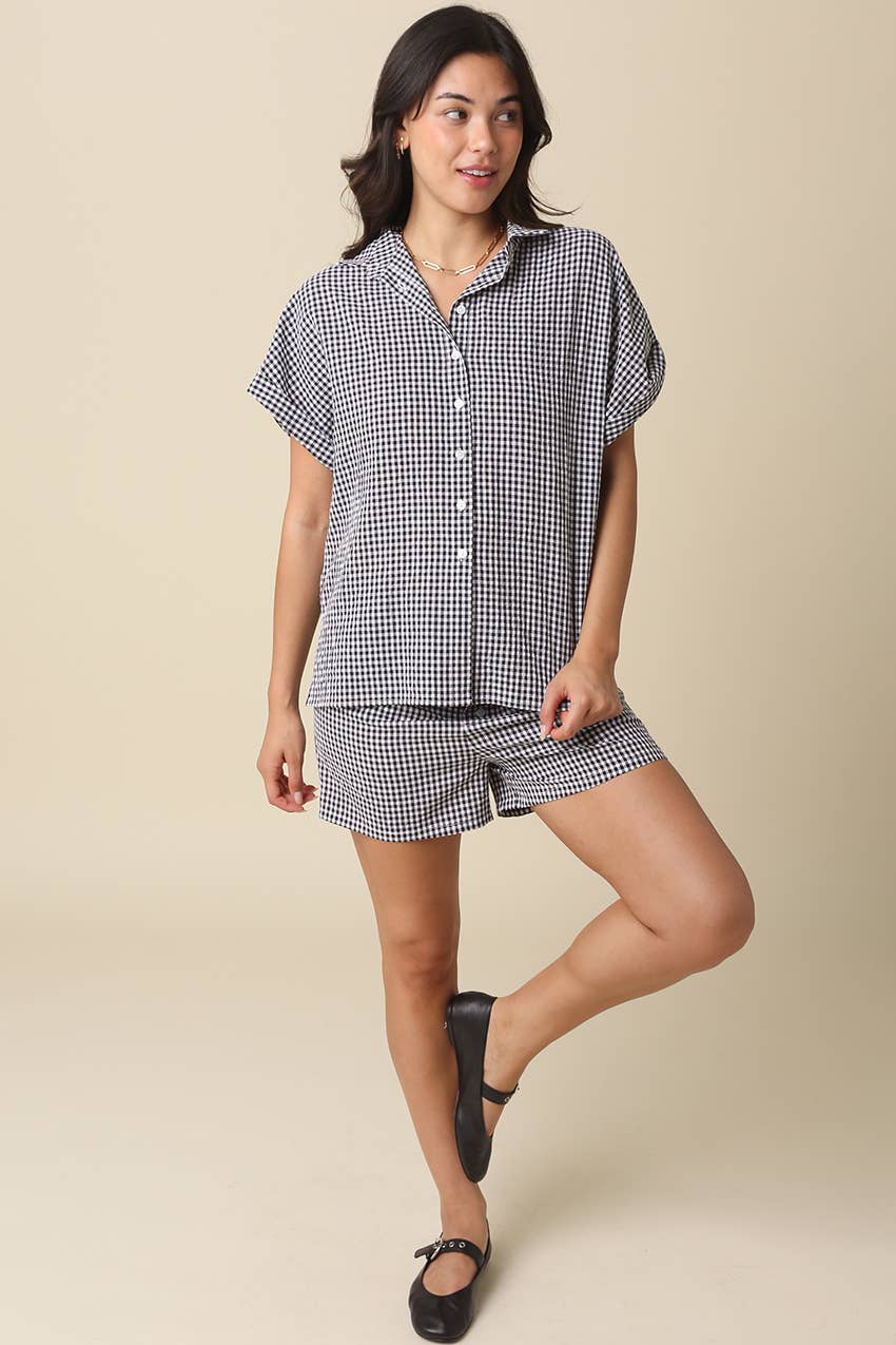 Finley Gingham Shorts