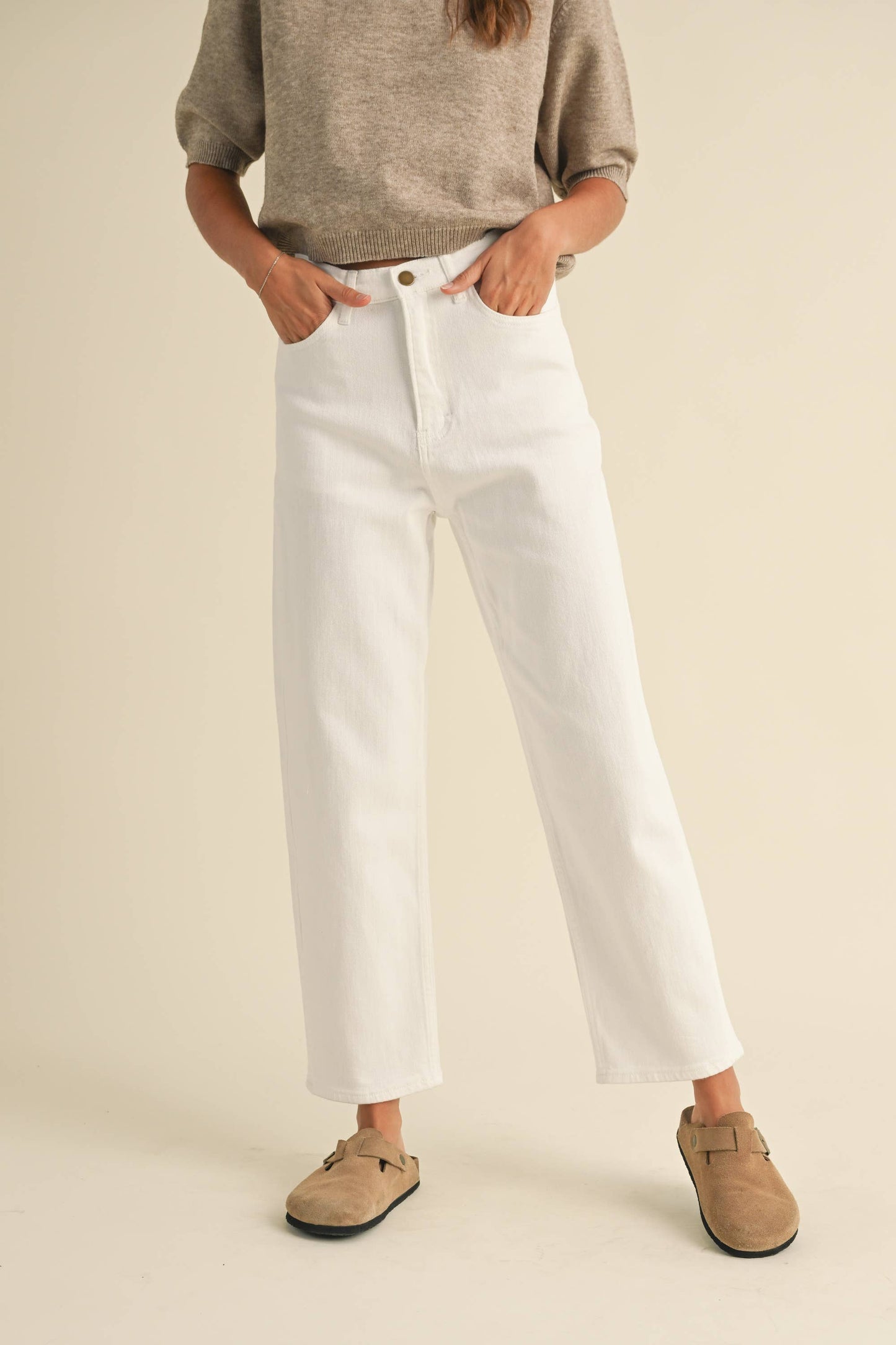 Tapered Cotton Pants