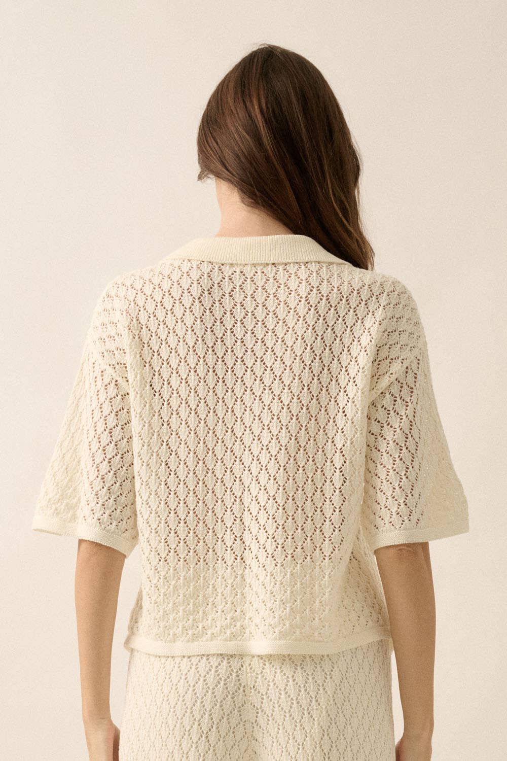 Pointelle Crochet Top