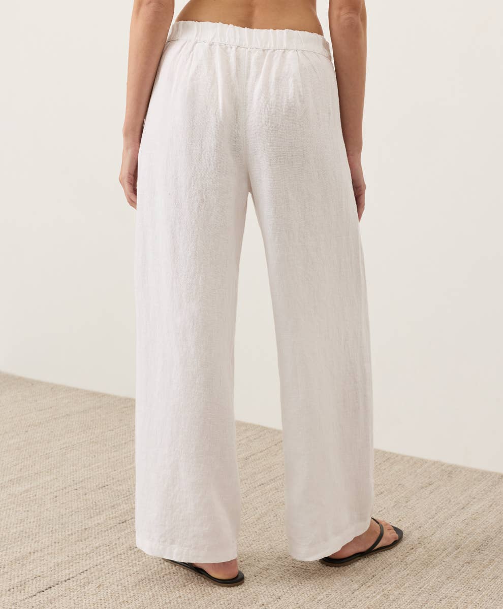Linen Trouser Pant- White