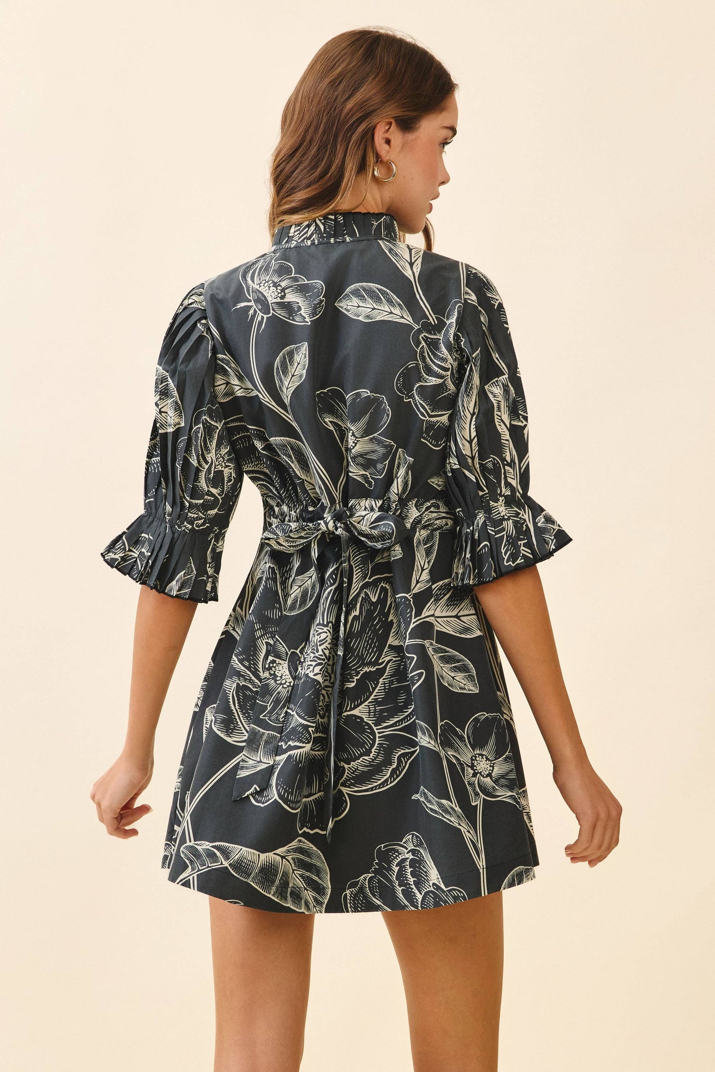 Floral Print Mini Dress