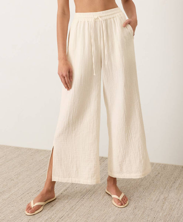 Gauze Split Hem Pant