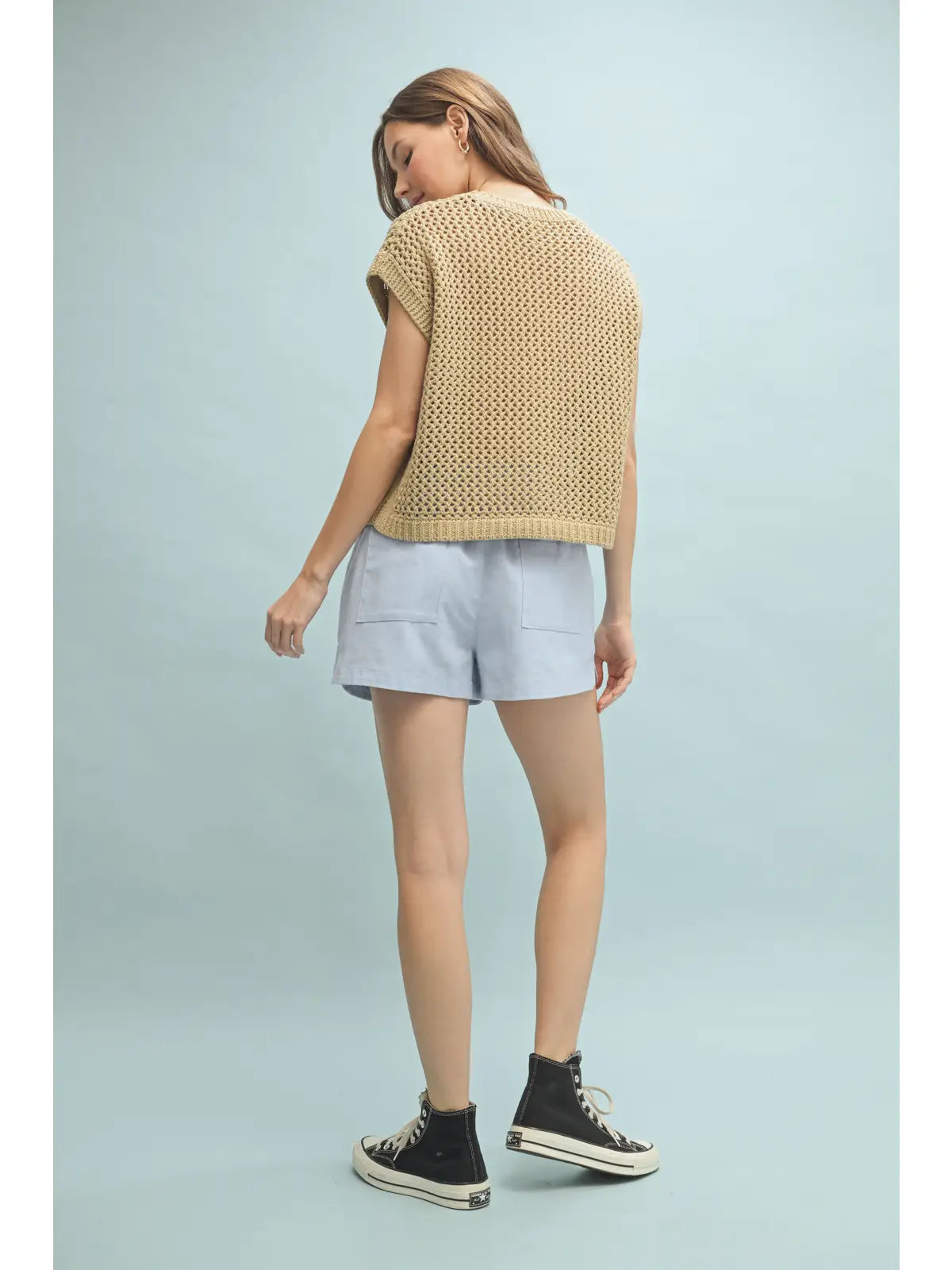 Knit Sleeveless Sweater Top