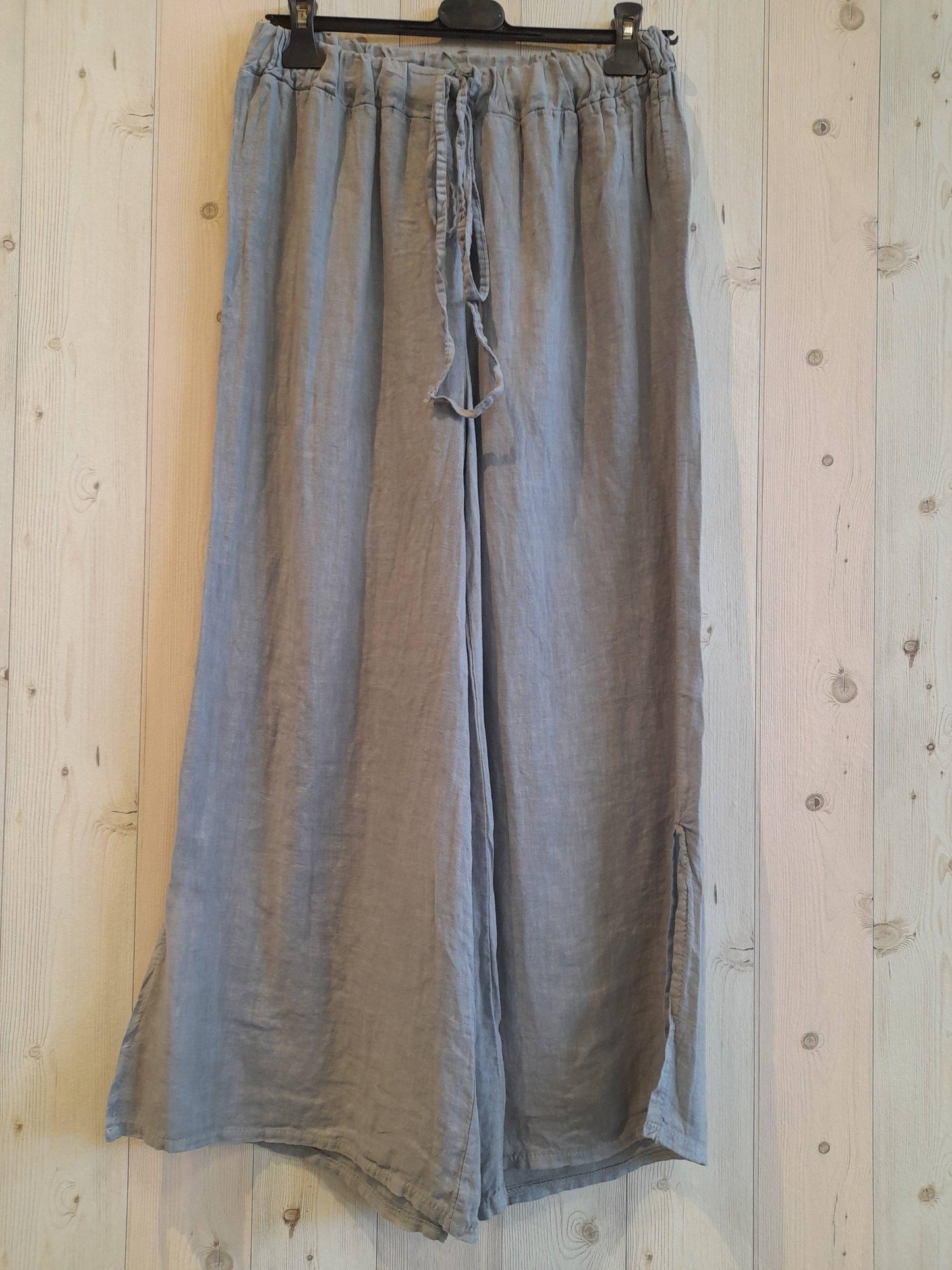 Ref-6380 100% LINEN PANTS: Khaki