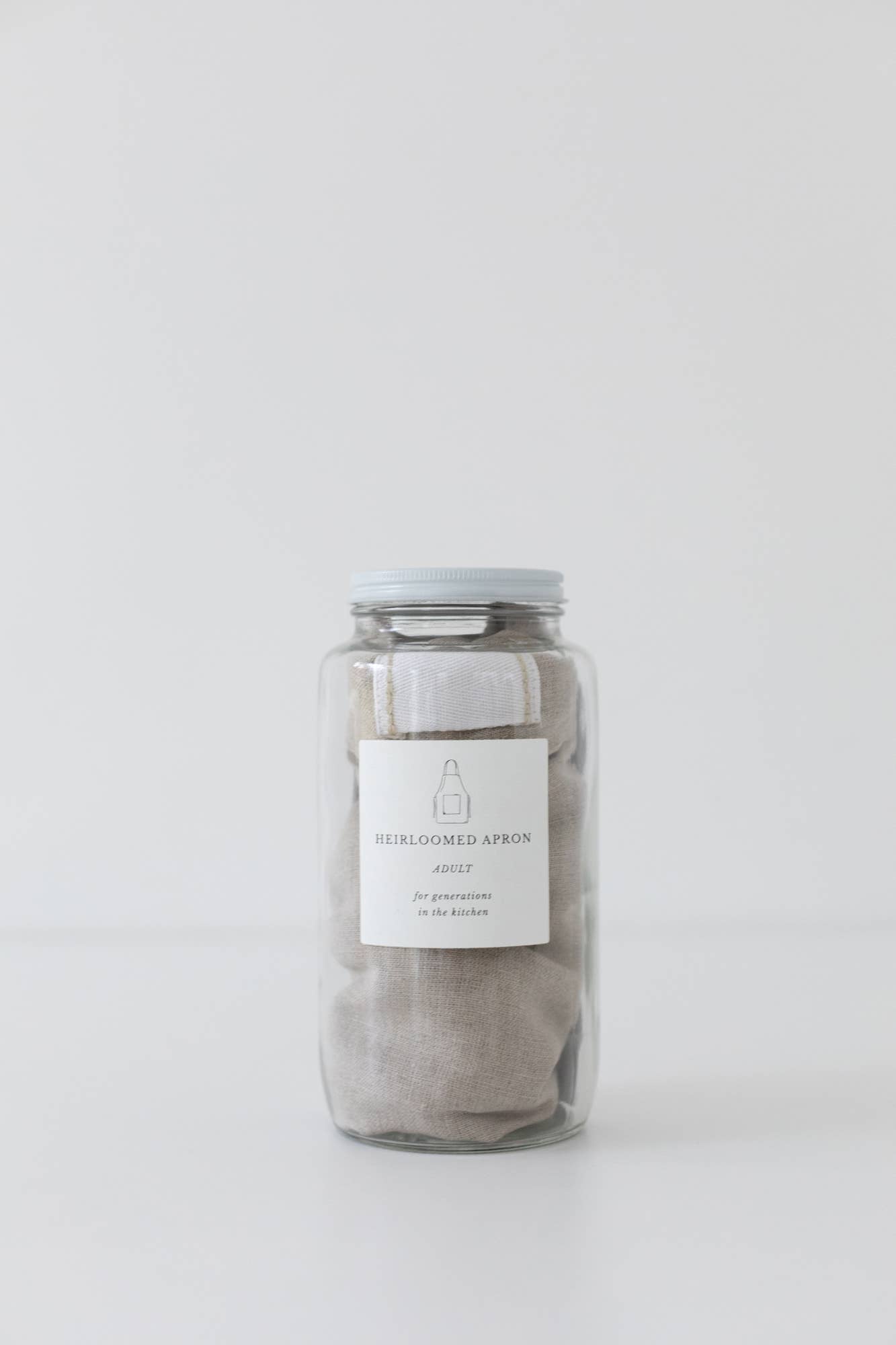 Heirloom Oatmeal Apron - 100% Linen