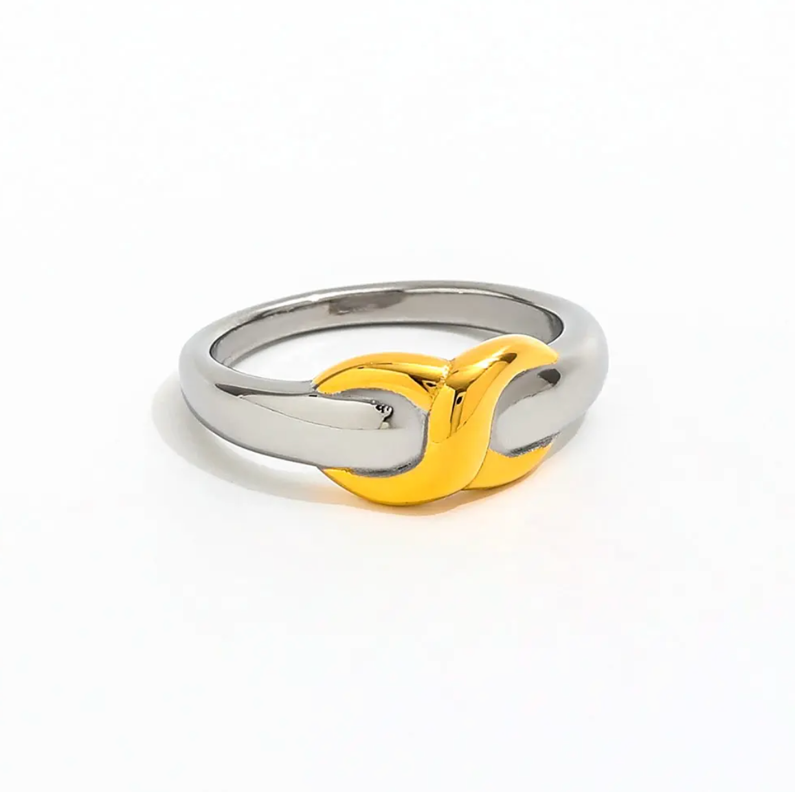 Interlace Ring: Mixed Metal