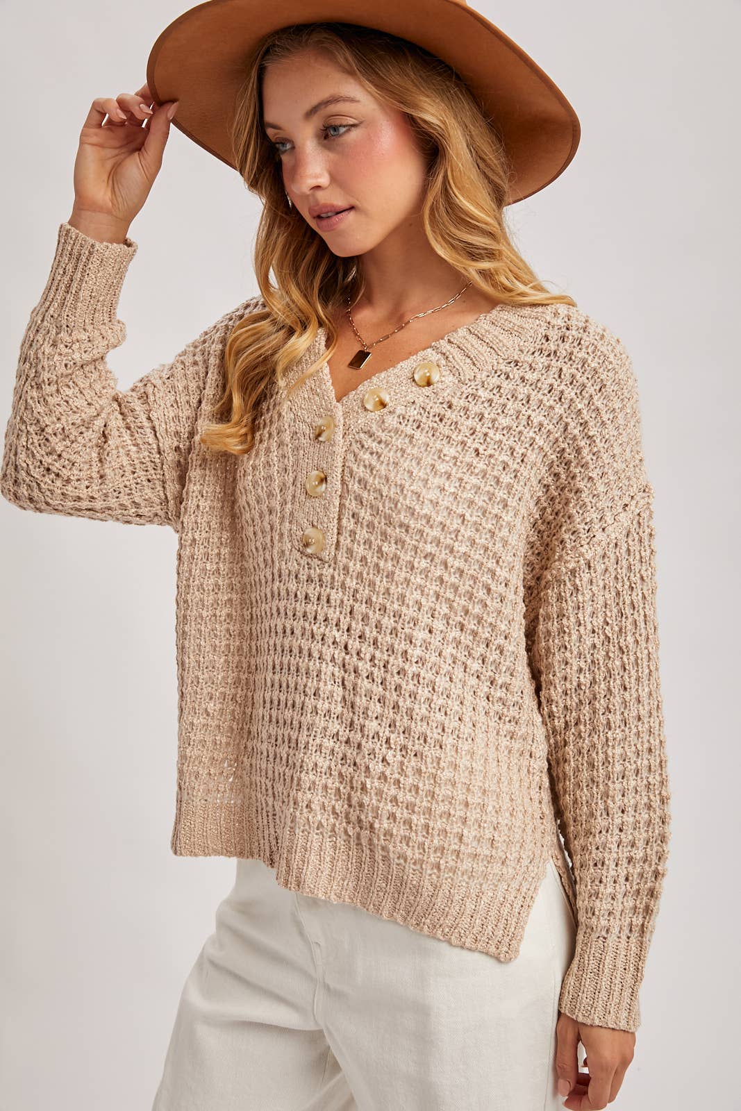 Henely Sweater Top