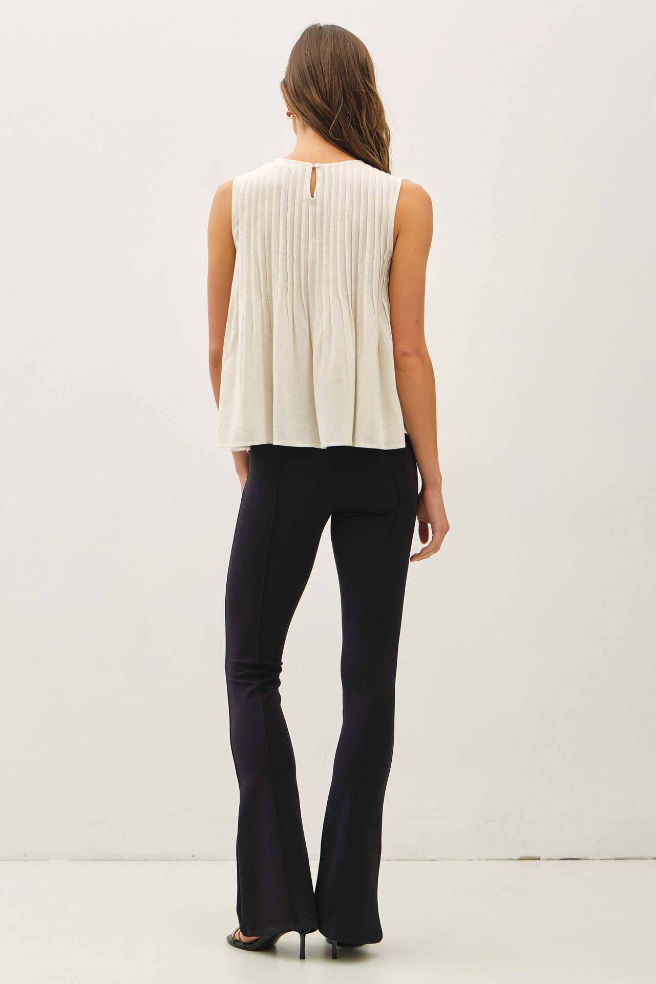 Linen Pleated Blouse