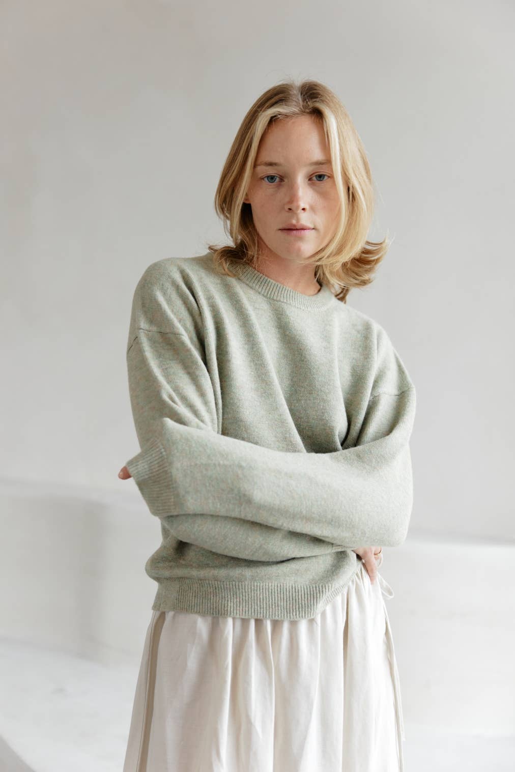 The Sutton Sweater - Sage