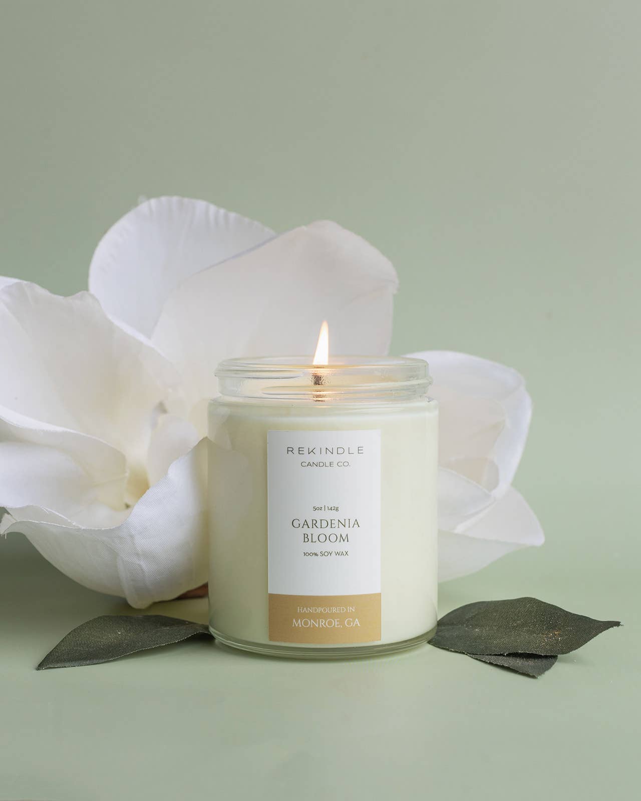 Cotton Wick Soy Candle: Gardenia Bloom