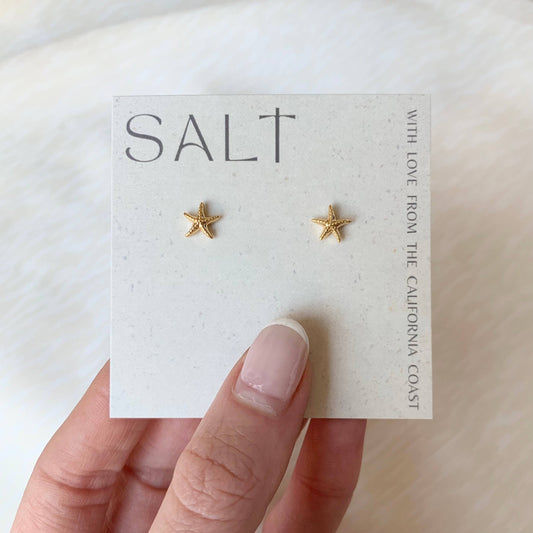 Starfish Studs: 18k Gold