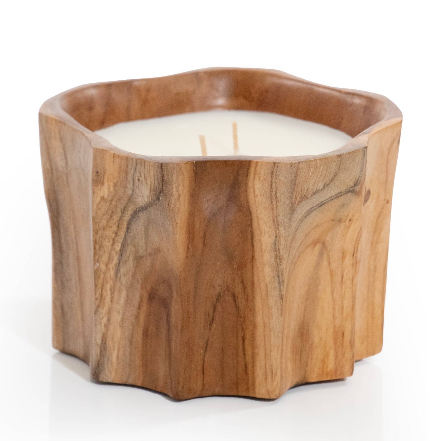 Organic Teakwood Bowl Candle