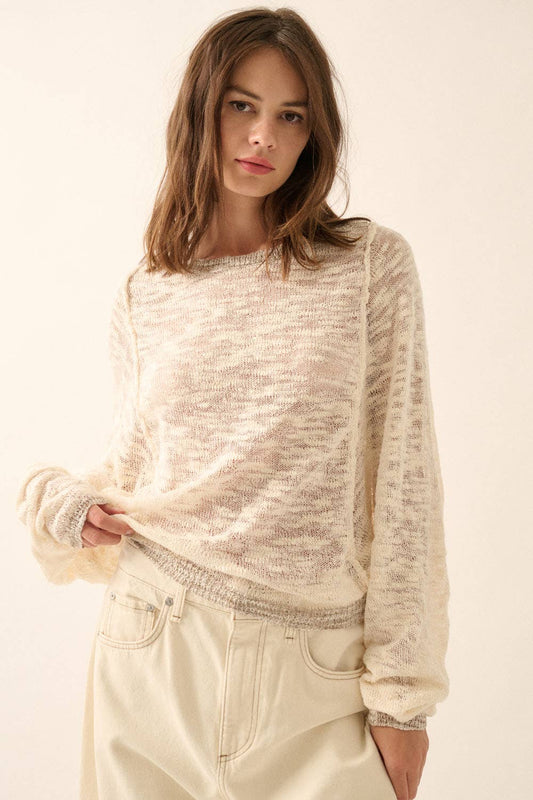 Dolman Knit Sweater - Cream