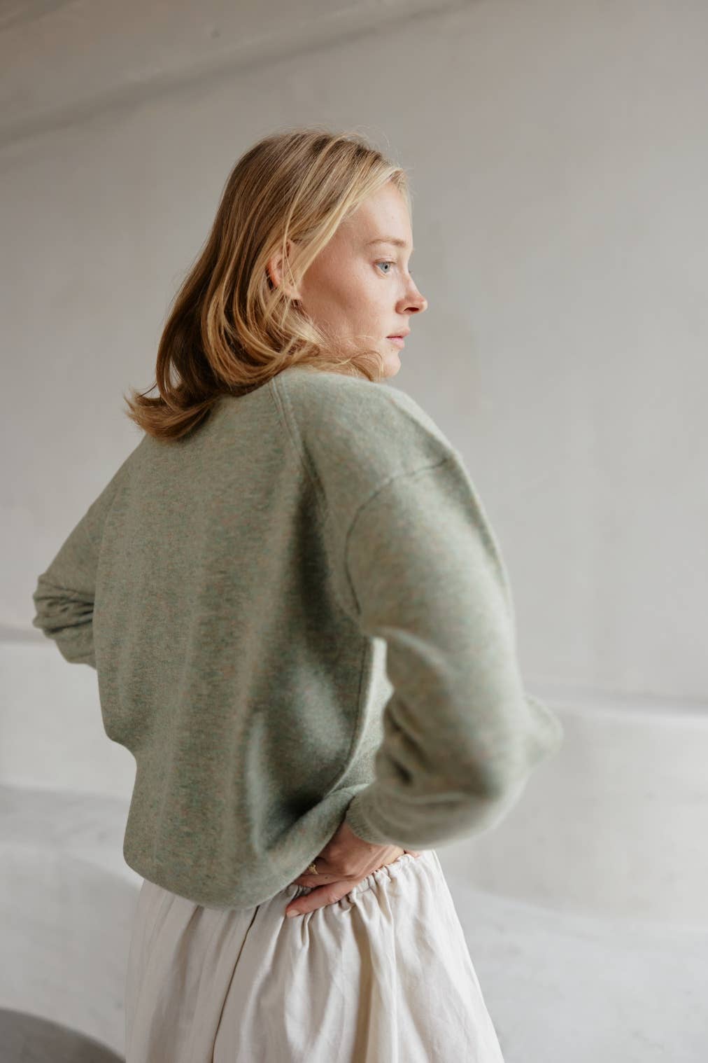 The Sutton Sweater - Sage