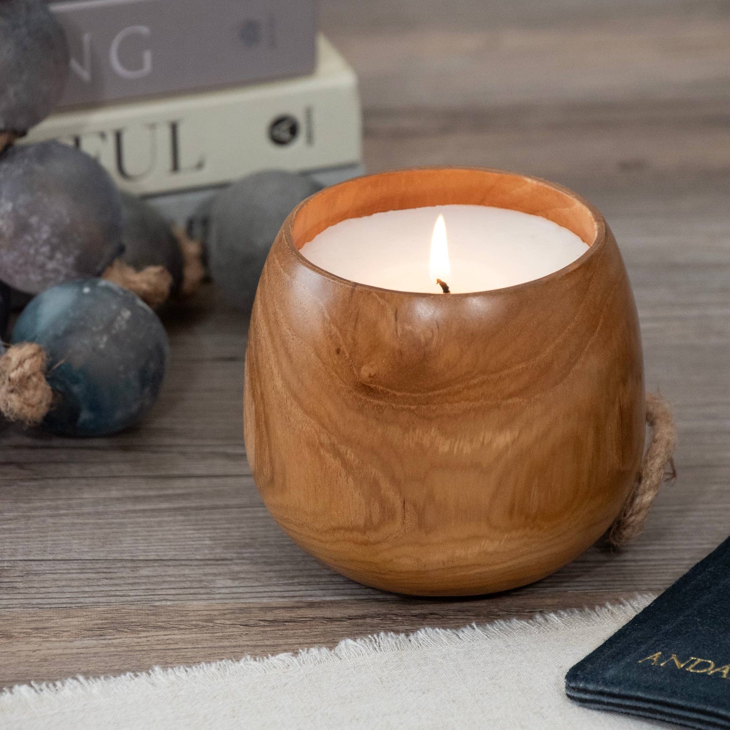 Petite Teakwood Candle