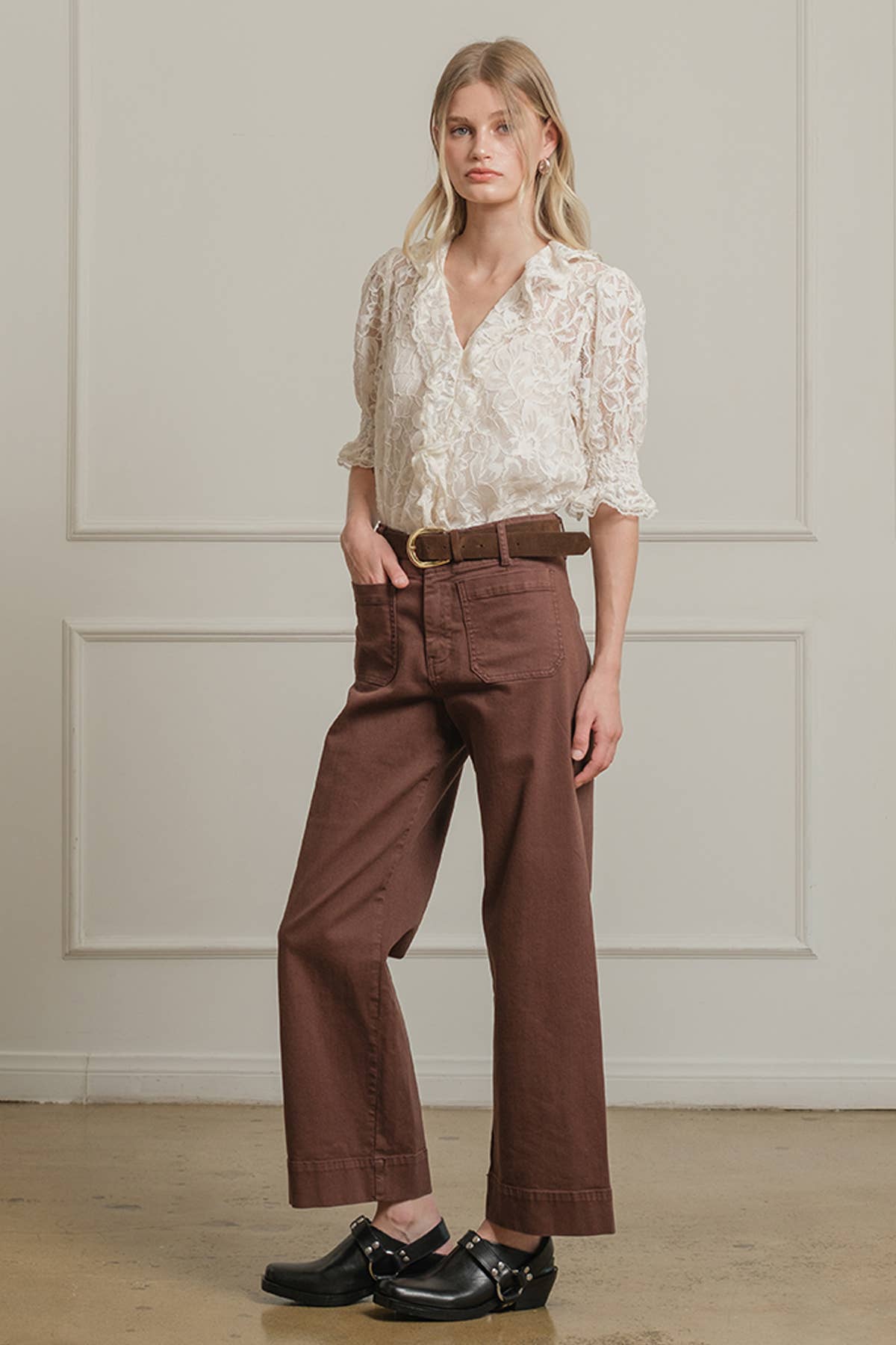 High Waist Wide Leg Pant