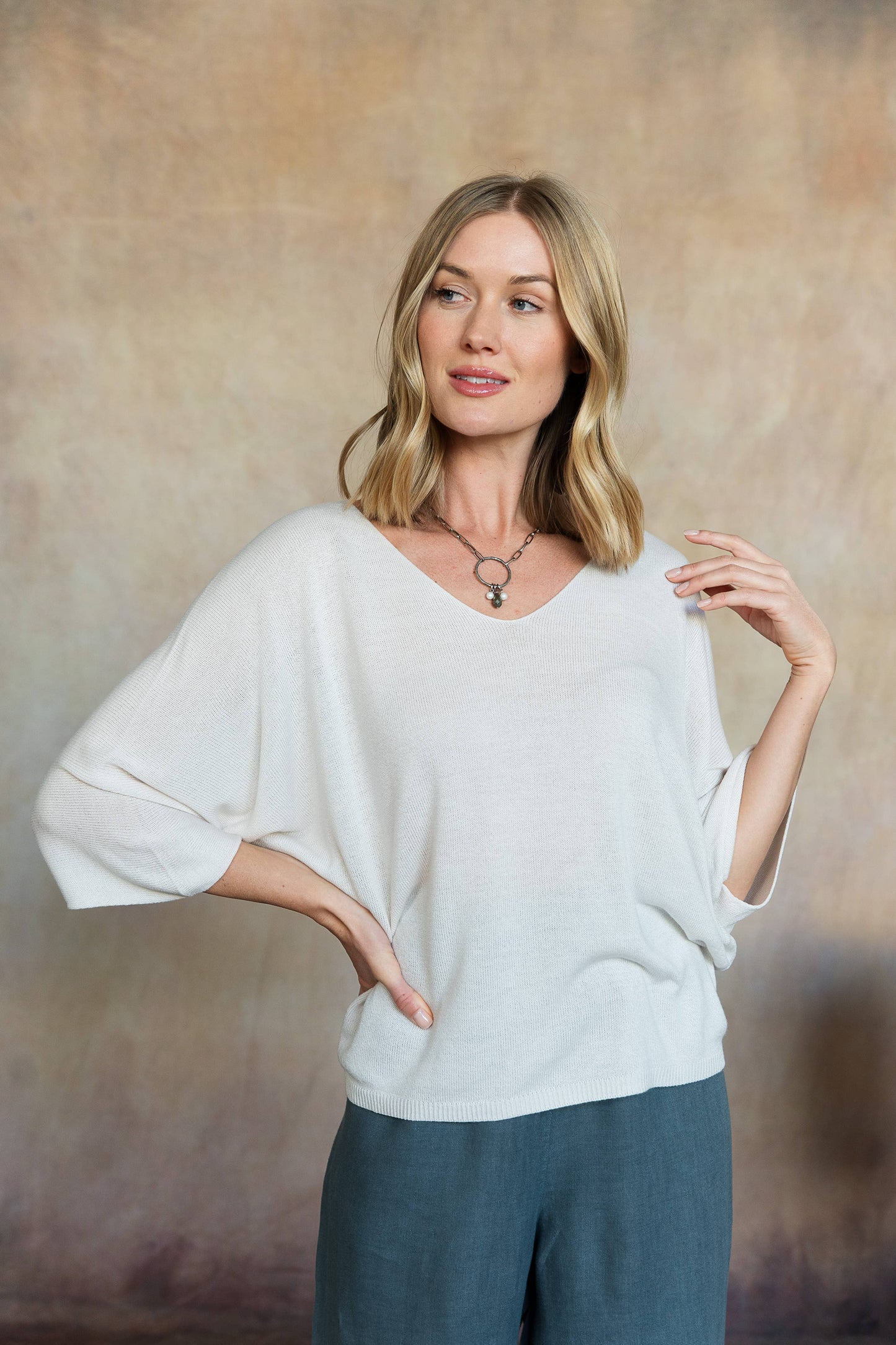 Esma Knit Top - Ivory