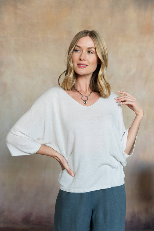 Esma Knit Top - Ivory