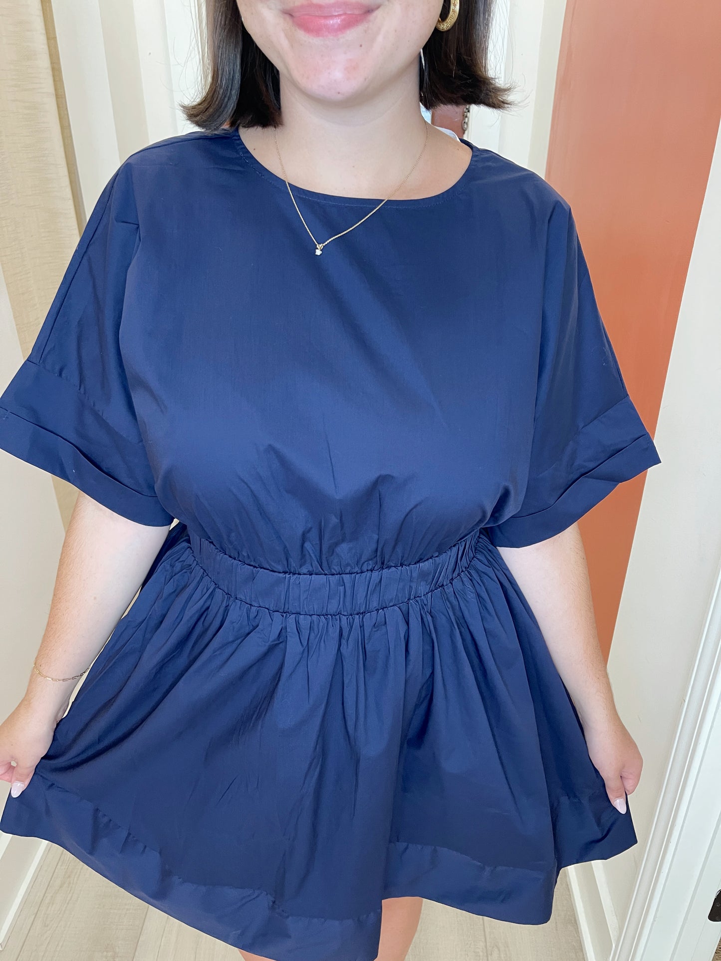 Nora Navy Mini Dress