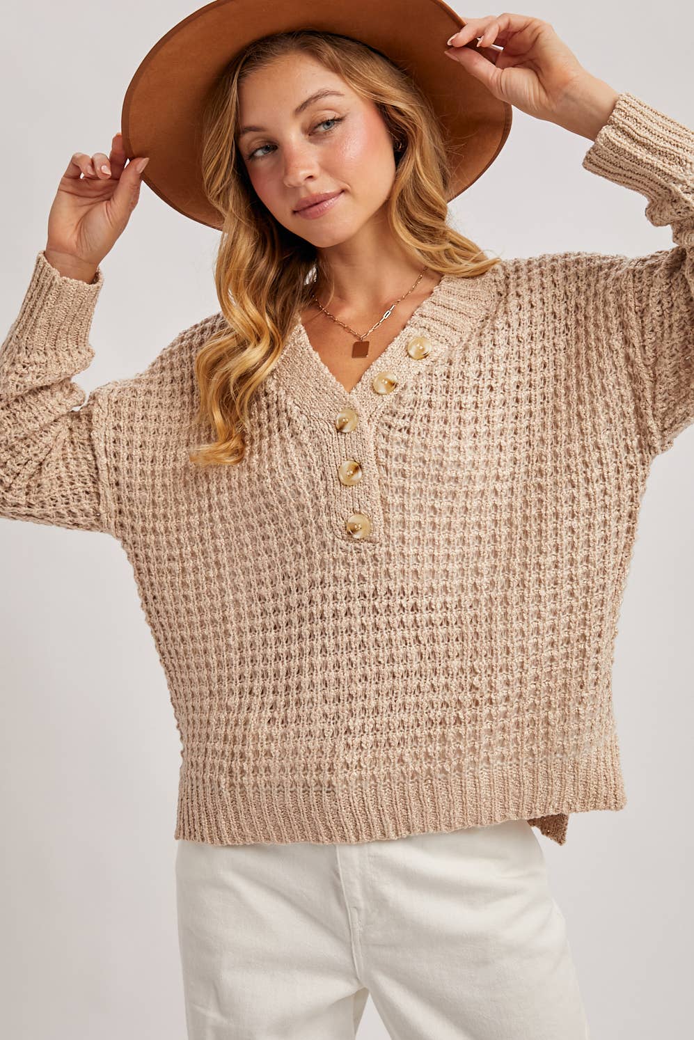 Henely Sweater Top