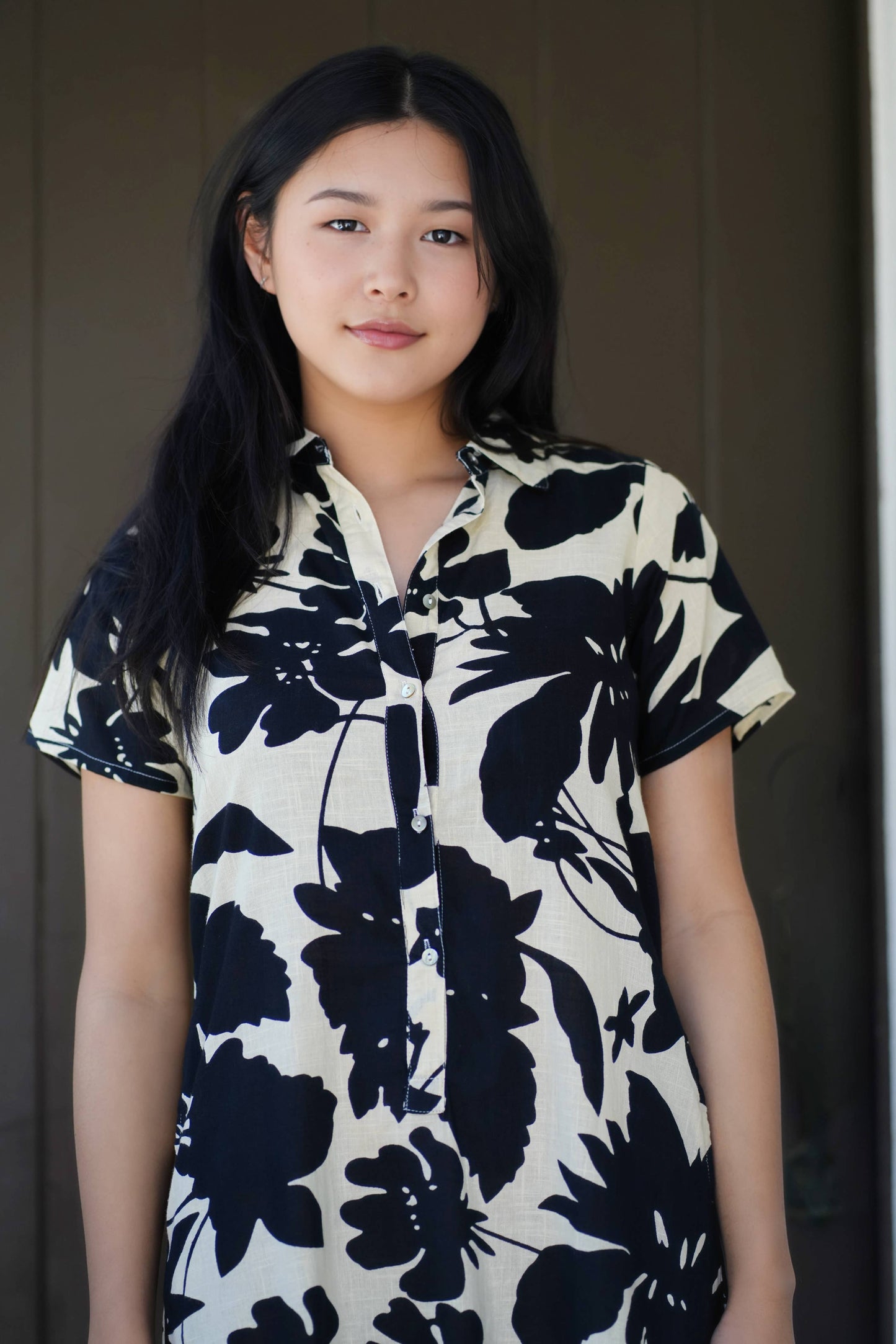 Carrie Cotton Dress- Black