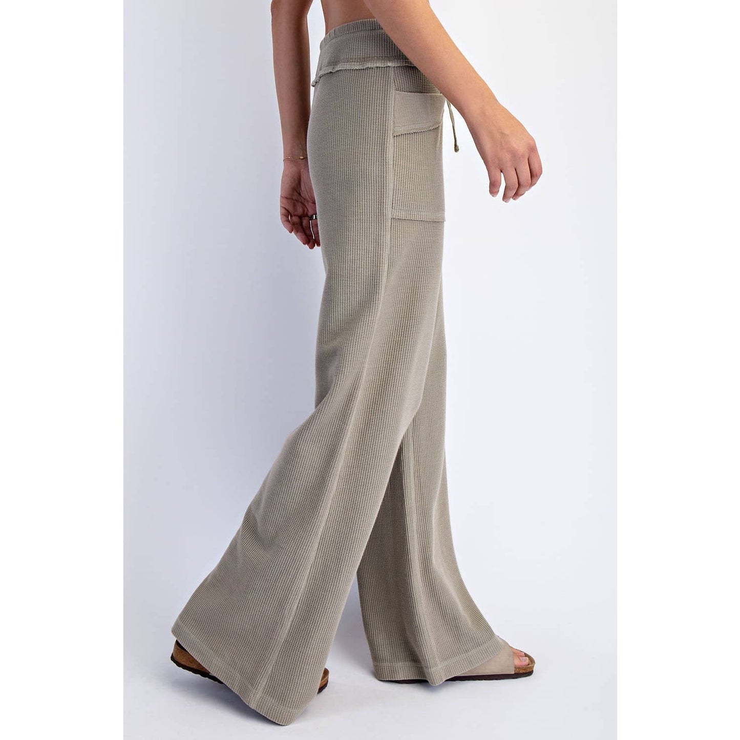 Mineral Washed Pant- Muted Olive