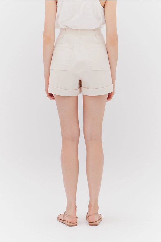 Twill Shorts- Milk