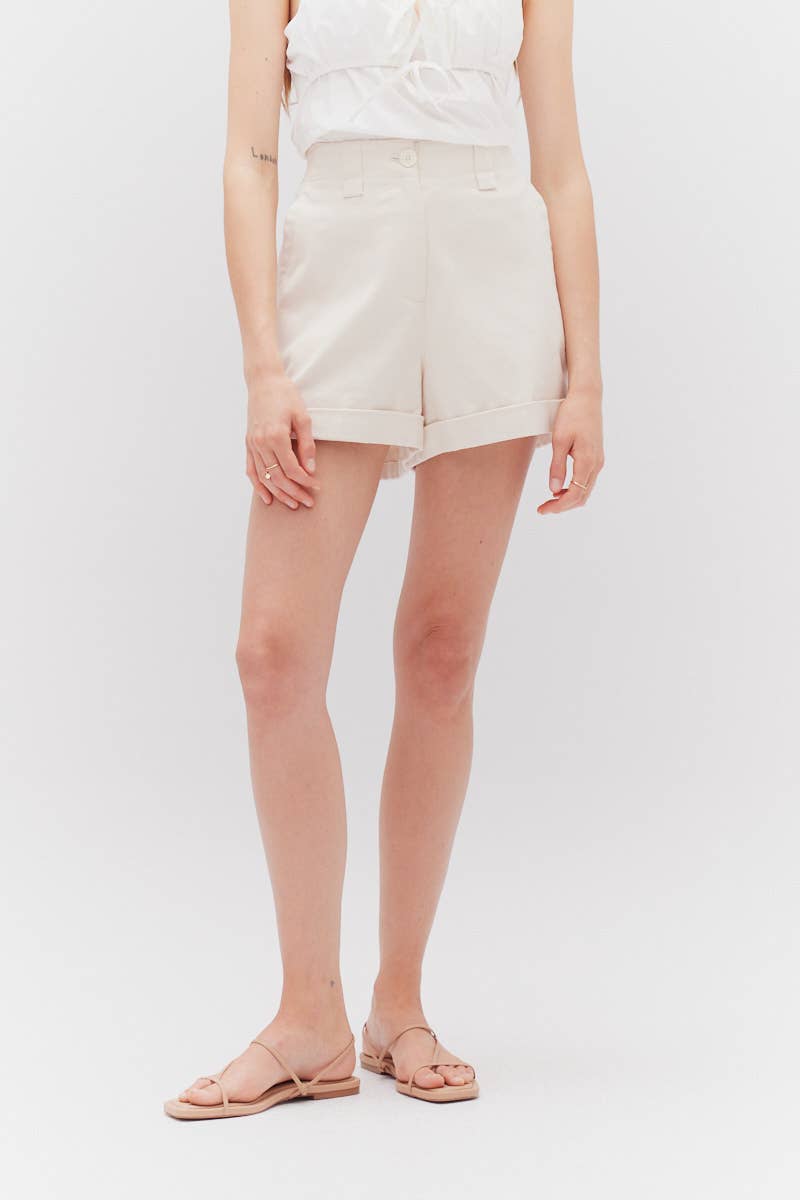 Twill Shorts - Milk