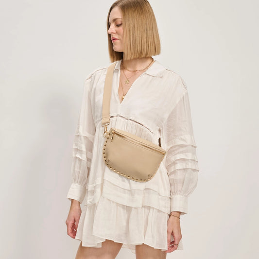 Gizelle Belt Crossbody Bag- Natural