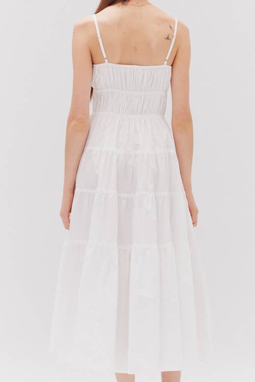 Tahlia Midi Dress - White