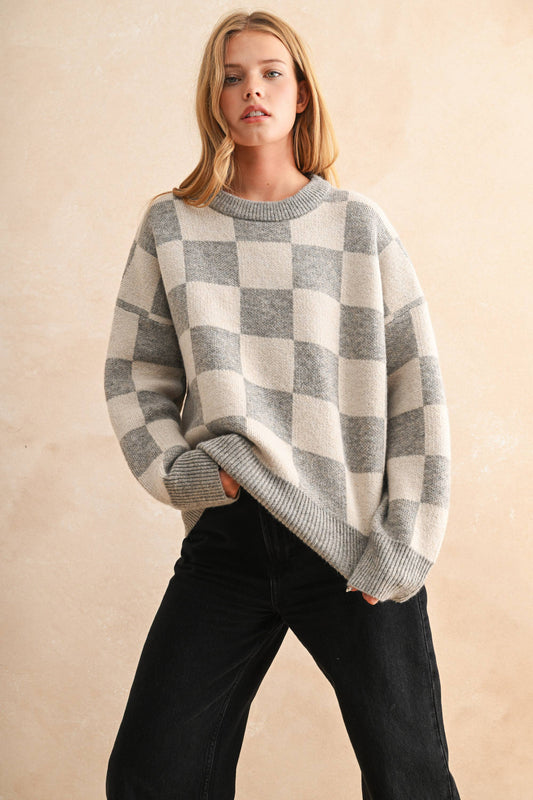 Checker Sweater