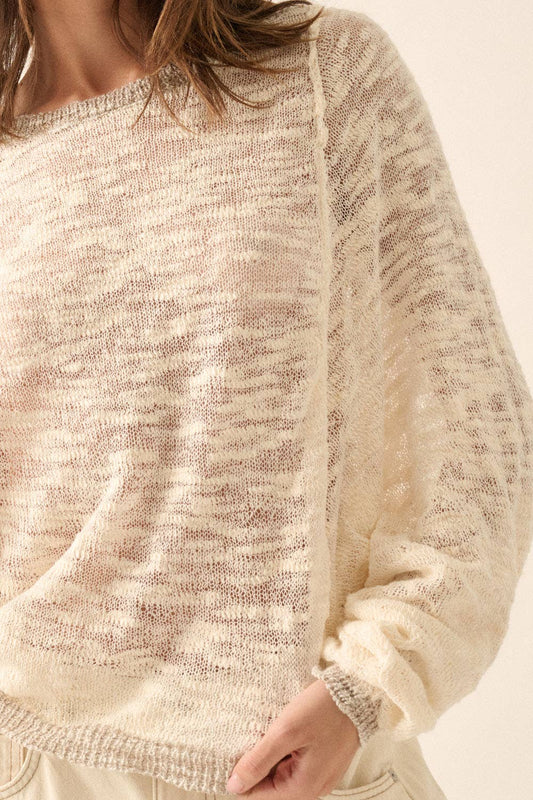 Dolman Knit Sweater - Cream